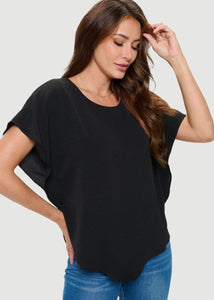 Essential Flowy Black Top