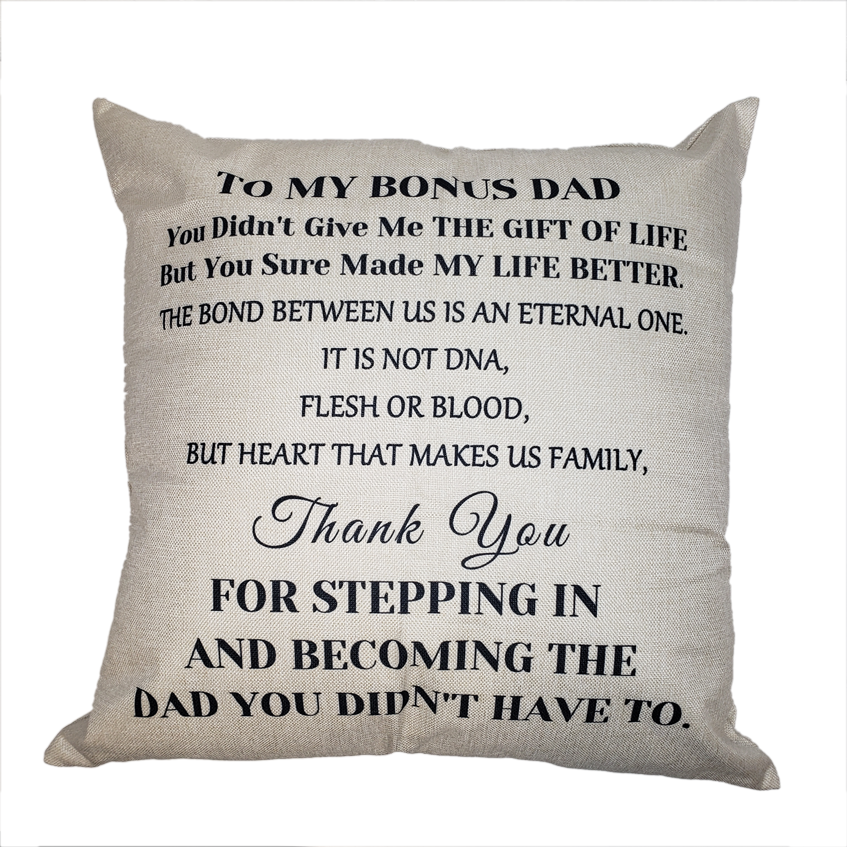 My Bonus Dad Pillow