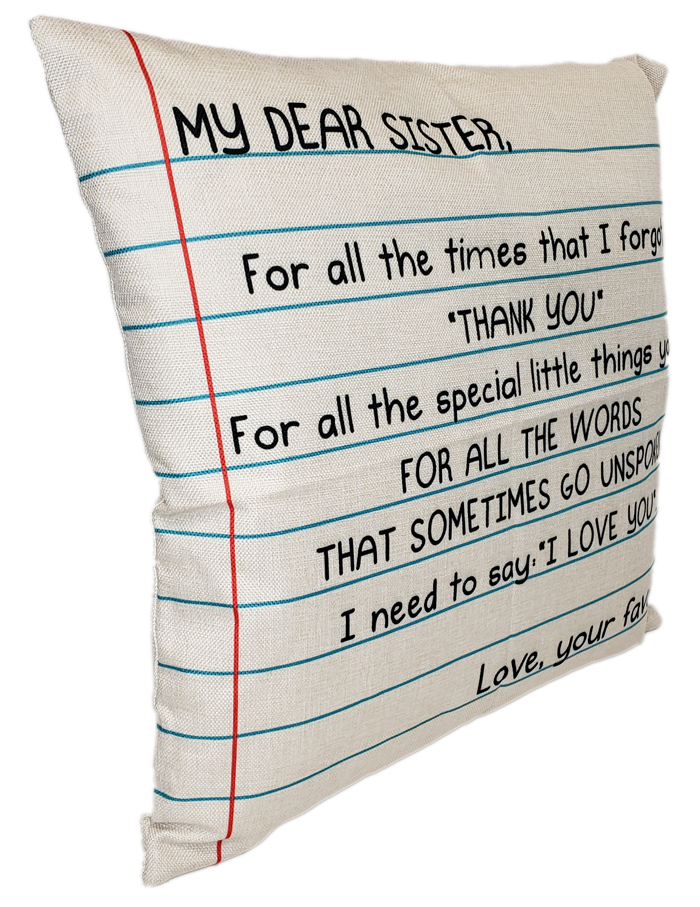 Dear Sister Pillow